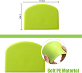 Funki Buys | Cooking Scrapers | Plastic Cake Sp... - Green / White 2 Pcs Spatula Cake Set / Plastic / 4.72" x 3.74" - image 7