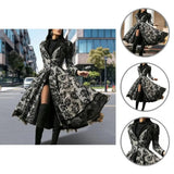 Women's Vintage Dark Gothic Swing Coat - Gray/Black - Gothic Dress - XXL - Polyester - image 7