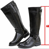 Women's Leatherr British Style Riding Boots - Brown - 46 B - PU Leather - image 27