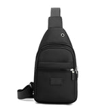 Canvas Multi Pocket Crossbody Chest Bag - Black - Chest Bag - Small - Canvas - image 17