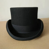 Men's Handcrafted Luxury Formal Top Hats - Gray - Hat 15cm - S(55cm) - Wool - image 7