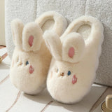 Women's Cute Rabbit Slippers - White - Rabbit Slippers - 36-37 - Plush - image 6