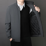 Men's Plus Size Casual Windbreak Coat - Dark Blue - Padded Jacket - 8XL 122.5-137.5 KG - Polyester - image 19