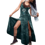 Women's Retro Vintage Gothic Dress - Blue - Cosplay Dress - 5XL - Polyester - image 9
