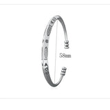 Men's Women's Fish Symbol Bangle - Silver - Unisex Bracelet - Adjustable - Alloy/Silver Plated - image 8