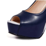 Women's Formal 2 Toned Block Heel Shoes - Black/White - Shoes - 45 B - PU Leather - image 21