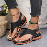 Women's Summer Slip On Sandals - Black - Slip On Sandals - 43 B - PU Leather - image 37