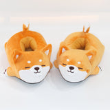Women's Plush Soft Dog Slipper - Brown - Lying Firewood Dog Slippers - 45 B - Plush - image 3