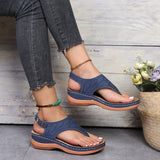 Women's Summer Slip On Sandals - Black - Slip On Sandals - 43 B - PU Leather - image 14