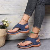 Women's Summer Slip On Sandals - Black - Slip On Sandals - 43 B - PU Leather - image 10