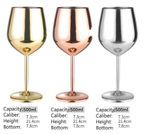 Funki Buys | Glasses | Stainless Steel Wine Goblets 2 Pc... - A - Silver Bundle Set of 2 / Stainless Steel / 500ml - image 20