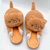 Women's Soft Cat Hug Slippers - White - Cat Slippers - 10 B - Plush - image 28