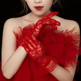 Funki Buys | Gloves | Women's Gothic Fingerless Lace Gloves