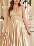 Funki Buys | Dresses | Women's Elegant Satin Sequin Dresses