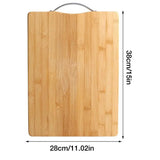 Bamboo Handle Chopping Boards - Beige 2 - 38cm x 28cm / M - Bamboo - image 30