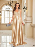 Funki Buys | Dresses | Women's Elegant Satin Sequin Dresses