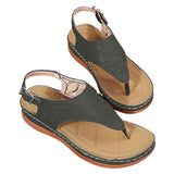 Women's Summer Slip On Sandals - Black - Slip On Sandals - 43 B - PU Leather - image 29