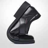 Men's Closed Toe Buckle Strap Sandals - Brown - Sandals - 48 B - PU Leather - image 5