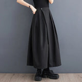 Men's Women's Gothic Wide Leg Pant Skirts - Black - Pant Skirt - 4XL - Cotton - image 9
