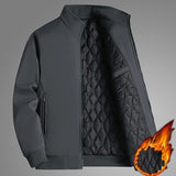 Men's Plus Size Casual Windbreak Coat - Dark Blue - Padded Jacket - 8XL 122.5-137.5 KG - Polyester - image 26