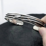 Men's Women's Nordic Layered Bracelet - Silver - AL6134 - Adjustable - Alloy/Silver Plated - image 6