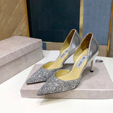 Women's Leather Sequin Glitter Bridal Shoe - Champaign - 4cm / Stilettos - 44 B - Genuine Leather - image 18