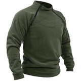 Men's Stand Collar Mock Neck Pullovers - Black - Sweater - 4XL - Polyester - image 9