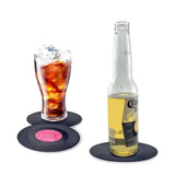 Funki Buys | Coasters | Vinyl Retro Record C... - Black - Vinyl Record Coasters / BPA Free Plastic / 4.13" x 0.98" - image 13