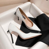 Women's Luxury Butterfly Bow High Stiletto - Pink 1 - 8cm Heel / Nude - 40 B - Genuine Leather - image 43