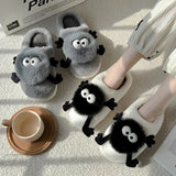 Women's Cute Spider Cartoon Slippers - Grey Grey - Slippers - 36-37 - Plush - image 5