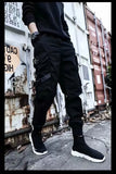 Men's Streetwear Hip Hop Cargo Pants - Black - XXXL - Polyester - image 6