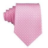 Men's 3 Pcs Formal Silk Pink Tie Sets - Pink - 3 Pcs Necktie Set - One Size - Silk - image 3
