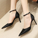 Women's Luxury Satin Stiletto Pumps - Nude - 8 cm Heel / Bow Tie Shoes - 43 B - Satin - image 16