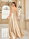 Funki Buys | Dresses | Women's Elegant Satin Sequin Dresses