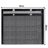 Non-Stick BBQ Mesh Grilling Bake Bag - Black - Grill Mesh Bag / Extra Large x 2 - Medium - PTFT - image 10