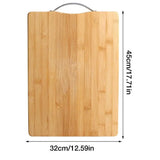 Bamboo Handle Chopping Boards - Beige 3 - 45cm x 32cm / L - Bamboo - image 29