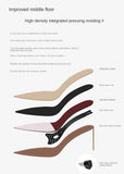 Women's Elegant Luxury Slingback Pumps - Beige - 1 / 10cm Stiletto - 43 B - PU Leather - image 20