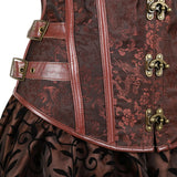 Women's Steampunk Cosplay Skirt Set - Black - Corset Skirt Set - 6XL - Polyester - image 18