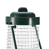 Hanging Mesh Bird Seed Feeder - Green - Hanging Cage Bird Feeder - Medium - Metal - image 4