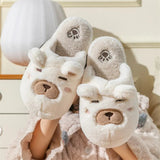 Women's Cute Novelty Funny Bear Slippers - White - Bear Slippers - 45 - image 12