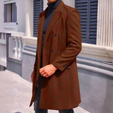 Men's Stylish Business Casual Overcoat - Grey - Jacket - 2XL - Polyester - image 6