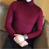 Men's High Neck Mock Neck Pullovers - Beige - Mock Neck Shirt - Asian 3XL(70-95Kg) - Polyester - image 13