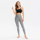 Women's Stretch Push Up Yoga Pants - Light Gray - Pants - XL - image 2