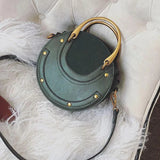 Handbags Women's Round Crossbody Bag - Brown - Crossbody Bag - Small - PU Leather - image 11