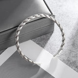 Men's Women's Nordic Twist Bracelet - Silver - AL20552 - Adjustable - Alloy/Silver Plated - image 11