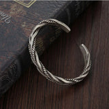 Men's Women's Braided Twist Bracelet - Silver - AL6122 - Adjustable - Alloy/Silver Plated - image 6