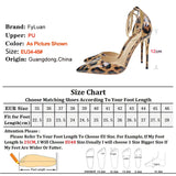 Women's Patent Leopard Stiletto Sandals - Leopard - 12cm - 46 B - Genuine Patent Leather - image 19