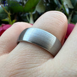 Tungsten Brushed Bands 8mm 6mm - Black - Wedding Band 8mm - 13 - Tungsten - image 10