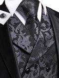 Funki Buys | Vests | Men's 4 Pcs Formal Floral Tie Vest Sets
