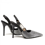 Women's Metallic Beaded High Slingbacks - Gold - 1 6129 / Slingbacks - 42 B - PU Leather - image 14